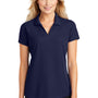 Port Authority Womens Dry Zone Moisture Wicking Short Sleeve Polo Shirt - True Navy Blue