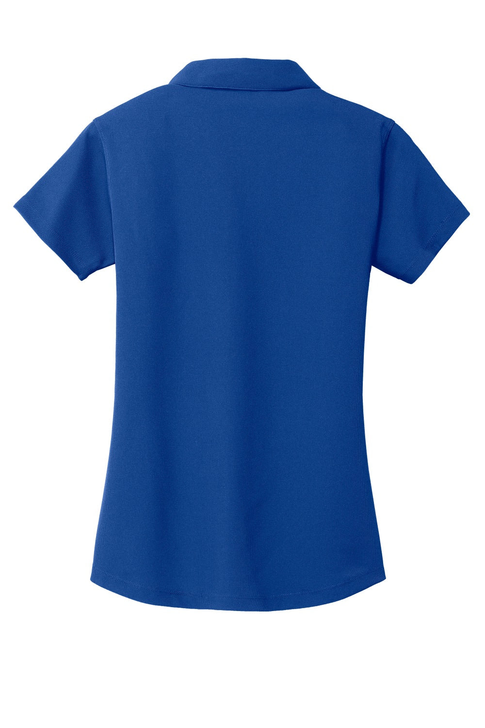 Port Authority L572 Womens Dry Zone Moisture Wicking Short Sleeve Polo Shirt True Royal Blue Flat Back