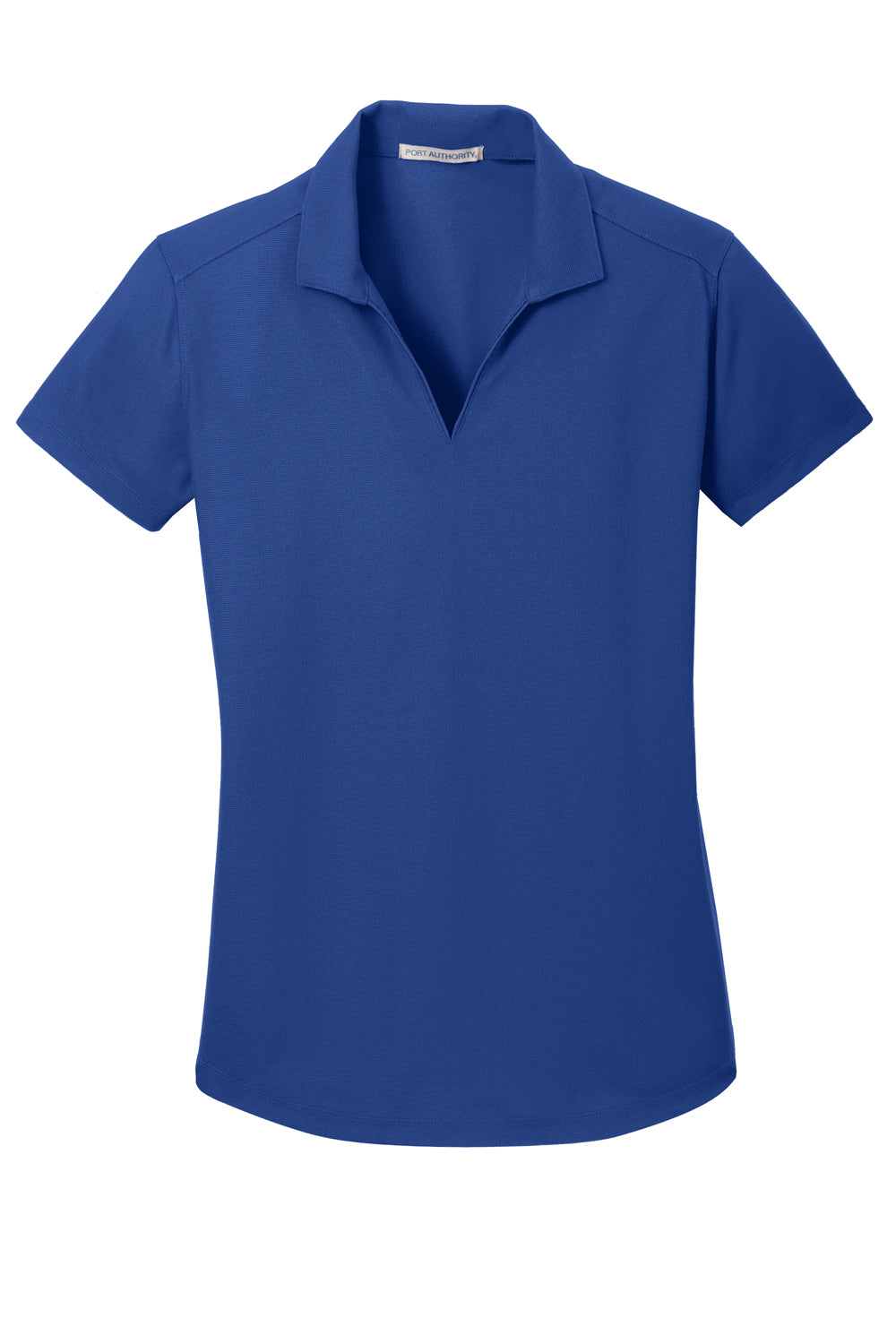 Port Authority L572 Womens Dry Zone Moisture Wicking Short Sleeve Polo Shirt True Royal Blue Flat Front
