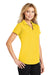 Port Authority L572 Womens Dry Zone Moisture Wicking Short Sleeve Polo Shirt Yellow 3Q