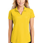 Port Authority Womens Dry Zone Moisture Wicking Short Sleeve Polo Shirt - Yellow