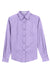 Port Authority L608 Womens Easy Care Wrinkle Resistant Long Sleeve Button Down Shirt Bright Lavender Purple Flat Front