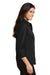 Port Authority L612 Womens Easy Care Wrinkle Resistant 3/4 Sleeve Button Down Shirt Black Side