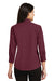 Port Authority L612 Womens Easy Care Wrinkle Resistant 3/4 Sleeve Button Down Shirt Burgundy Back
