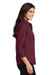 Port Authority L612 Womens Easy Care Wrinkle Resistant 3/4 Sleeve Button Down Shirt Burgundy Side