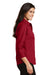 Port Authority L612 Womens Easy Care Wrinkle Resistant 3/4 Sleeve Button Down Shirt Red Side