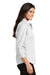 Port Authority L612 Womens Easy Care Wrinkle Resistant 3/4 Sleeve Button Down Shirt White Side