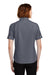 Port Authority L659 Womens SuperPro Oxford Wrinkle Resistant Short Sleeve Button Down Shirt w/ Pocket Black Back