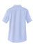 Port Authority L659 Womens SuperPro Oxford Wrinkle Resistant Short Sleeve Button Down Shirt w/ Pocket Oxford Blue Flat Back