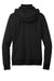 Port Authority L814 Womens Smooth Fleece Full Zip Hooded Jacket Deep Black Flat Back