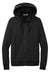 Port Authority L814 Womens Smooth Fleece Full Zip Hooded Jacket Deep Black Flat Front