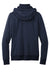 Port Authority L814 Womens Smooth Fleece Full Zip Hooded Jacket River Navy Blue Flat Back