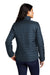 Port Authority Womens Packable Puffy Full Zip Jacket Regatta Blue/River Navy Blue Side