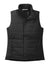 Port Authority L853 Womens Full Zip Puffer Vest Deep Black Flat Front