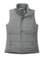 Port Authority L853 Womens Full Zip Puffer Vest Shadow Grey Flat Front