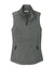 Port Authority L906 Collective Smooth Fleece Full Zip Vest Graphite Grey Flat Front