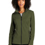 Port Authority Womens Collective Tech Waterproof Full Zip Soft Shell Jacket - Olive Green