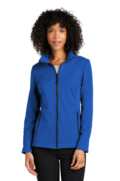 Port Authority L921 Collective Tech Full Zip Soft Shell Jacket True Royal Blue Front