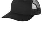 Port Authority Womens Snapback Ponytail Trucker Hat - Black