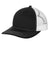 Port Authority Womens Snapback Ponytail Trucker Hat Black/White Front