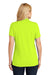 Port Authority Womens Dry Zone Moisture Wicking Short Sleeve Polo Shirt Safety Yellow Back