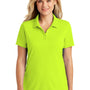 Port Authority Womens Dry Zone Moisture Wicking Short Sleeve Polo Shirt - Safety Yellow