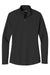 Port Authority LK112 Womens Dry Zone UV Micro Mesh 1/4 Zip Sweatshirt Deep Black Flat Front
