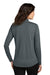 Port Authority LK112 Womens Dry Zone UV Micro Mesh 1/4 Zip Sweatshirt Graphite Grey Back