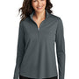 Port Authority Womens Dry Zone Moisture Wicking Micro Mesh 1/4 Zip Sweatshirt - Graphite Grey