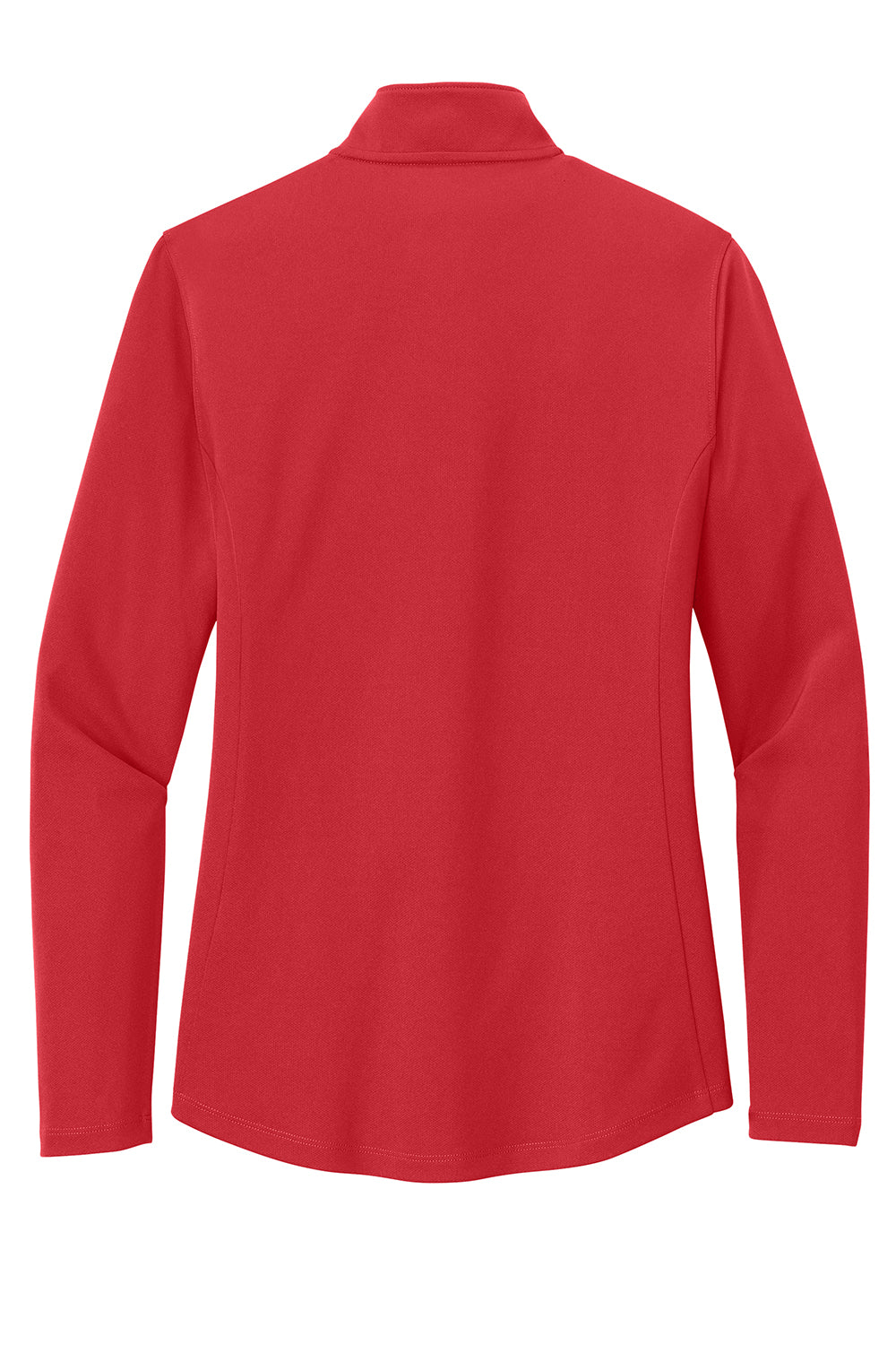 Port Authority LK112 Womens Dry Zone UV Micro Mesh 1/4 Zip Sweatshirt Rich Red Flat Back