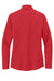 Port Authority LK112 Womens Dry Zone UV Micro Mesh 1/4 Zip Sweatshirt Rich Red Flat Back