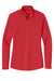 Port Authority LK112 Womens Dry Zone UV Micro Mesh 1/4 Zip Sweatshirt Rich Red Flat Front
