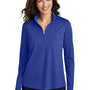 Port Authority Womens Dry Zone Moisture Wicking Micro Mesh 1/4 Zip Sweatshirt - True Royal Blue