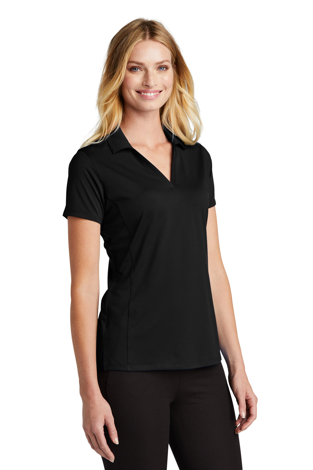 Port Authority LK398 Performance Staff Short Sleeve Polo Shirt Black 3Q