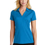 Port Authority Womens Staff Performance Moisture Wicking Short Sleeve Polo Shirt - Brilliant Blue