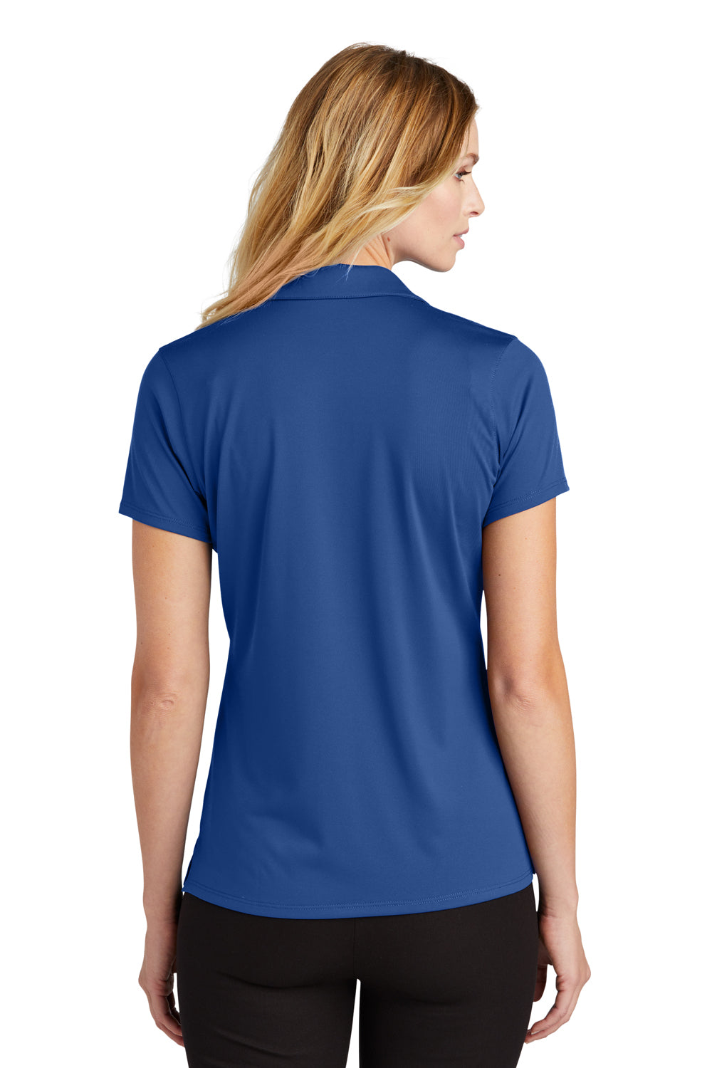 Port Authority LK398 Performance Staff Short Sleeve Polo Shirt True Blue Back