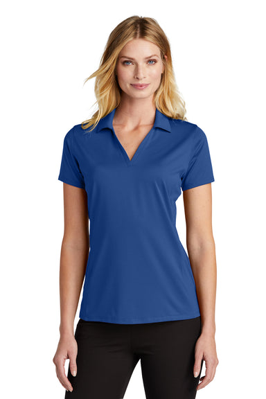 Port Authority LK398 Performance Staff Short Sleeve Polo Shirt True Blue Front