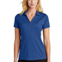 Port Authority Womens Staff Performance Moisture Wicking Short Sleeve Polo Shirt - True Blue