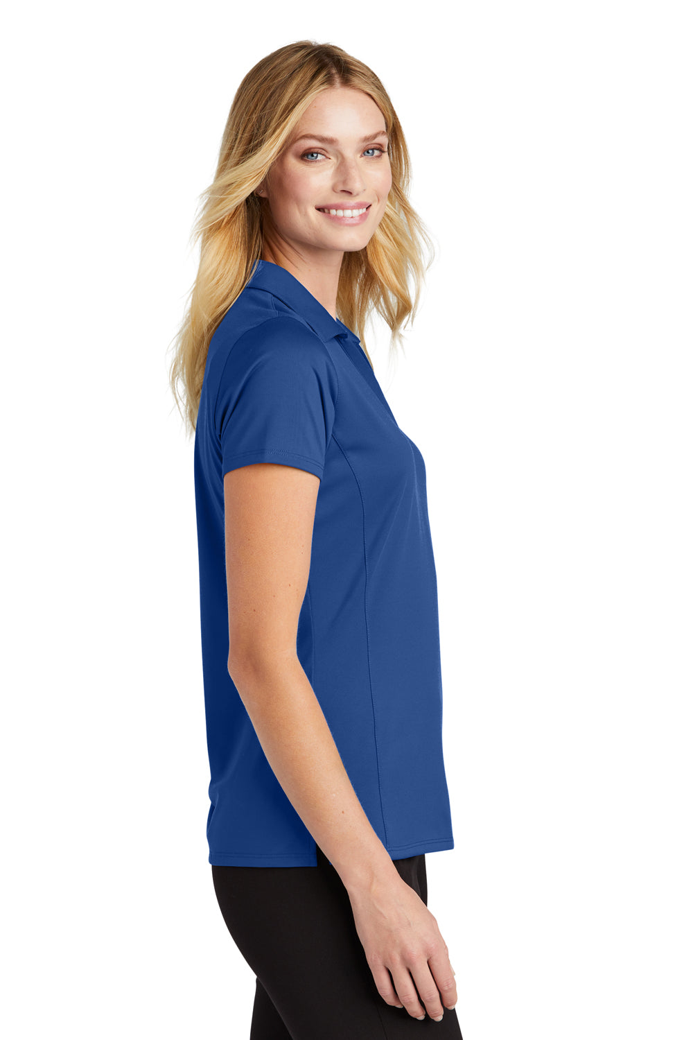 Port Authority LK398 Performance Staff Short Sleeve Polo Shirt True Blue Side