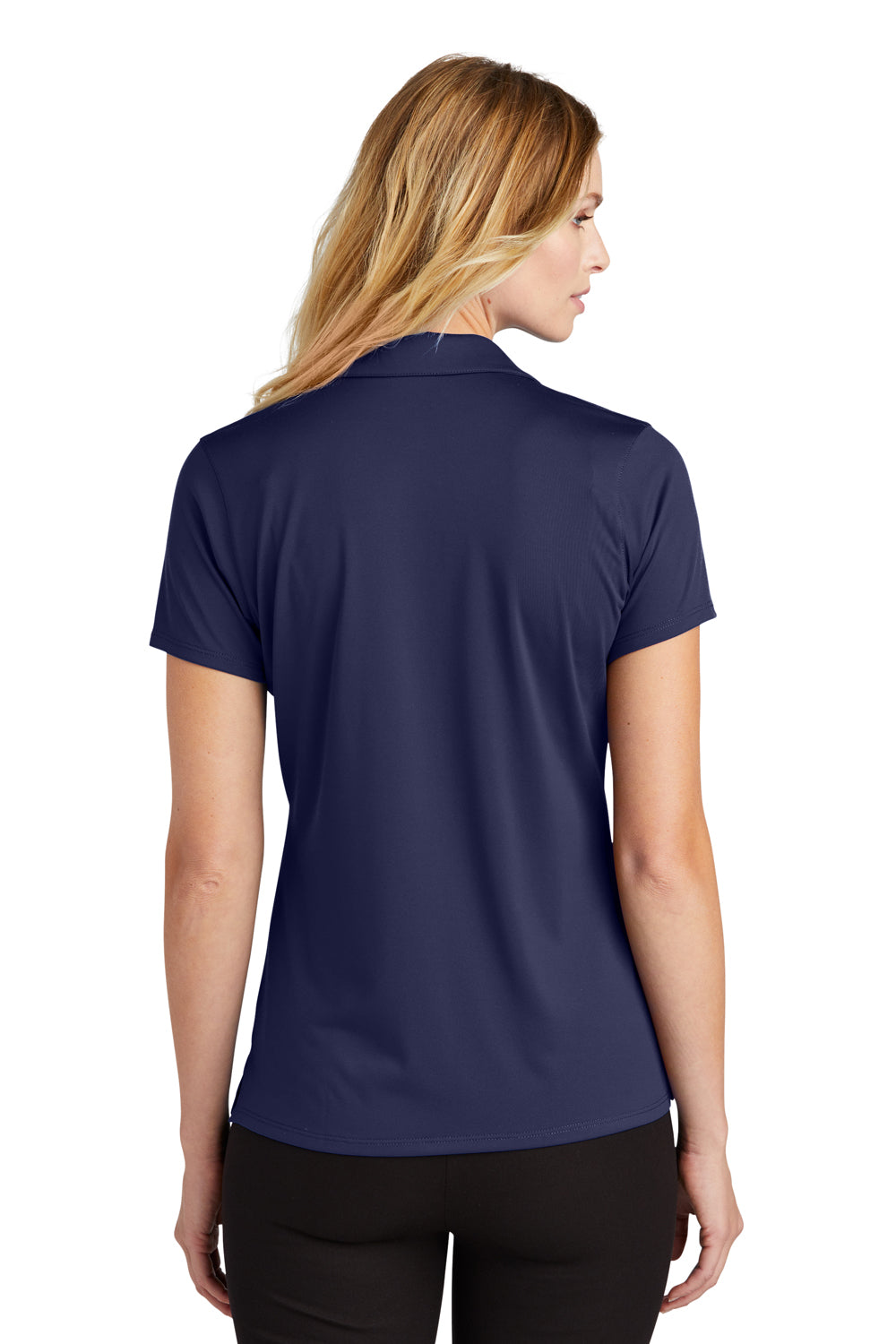 Port Authority LK398 Performance Staff Short Sleeve Polo Shirt True Navy Blue Back