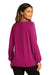 Port Authority Womens Luxe Knit Long Sleeve Wide Neck T-Shirt Wild Berry Side