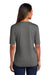 Port Authority Womens Stretch Short Sleeve Polo Shirt Black/Thunder Grey Side