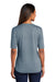 Port Authority Womens Stretch Short Sleeve Polo Shirt Regatta Blue/Gusty Grey Side