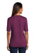 Port Authority Womens Stretch Short Sleeve Polo Shirt Violet Purple/Black Side