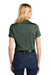 Port Authority Womens Shadow Stripe Short Sleeve Polo Shirt Deep Forest Green Side