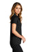 Port Authority Womens Eclipse Stretch Short Sleeve Polo Shirt Deep Black Side