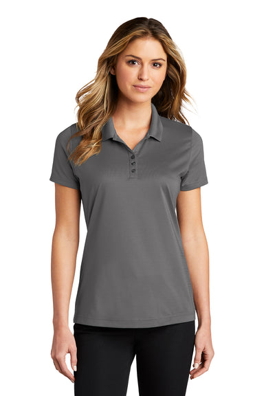 Port Authority Womens Eclipse Stretch Short Sleeve Polo Shirt Shadow Grey Front