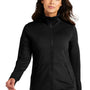 Port Authority Womens Accord Stretch Moisture Wicking Fleece Full Zip Jacket - Black