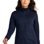 Port Authority Womens Accord Stretch Moisture Wicking Fleece Full Zip Jacket - Navy Blue