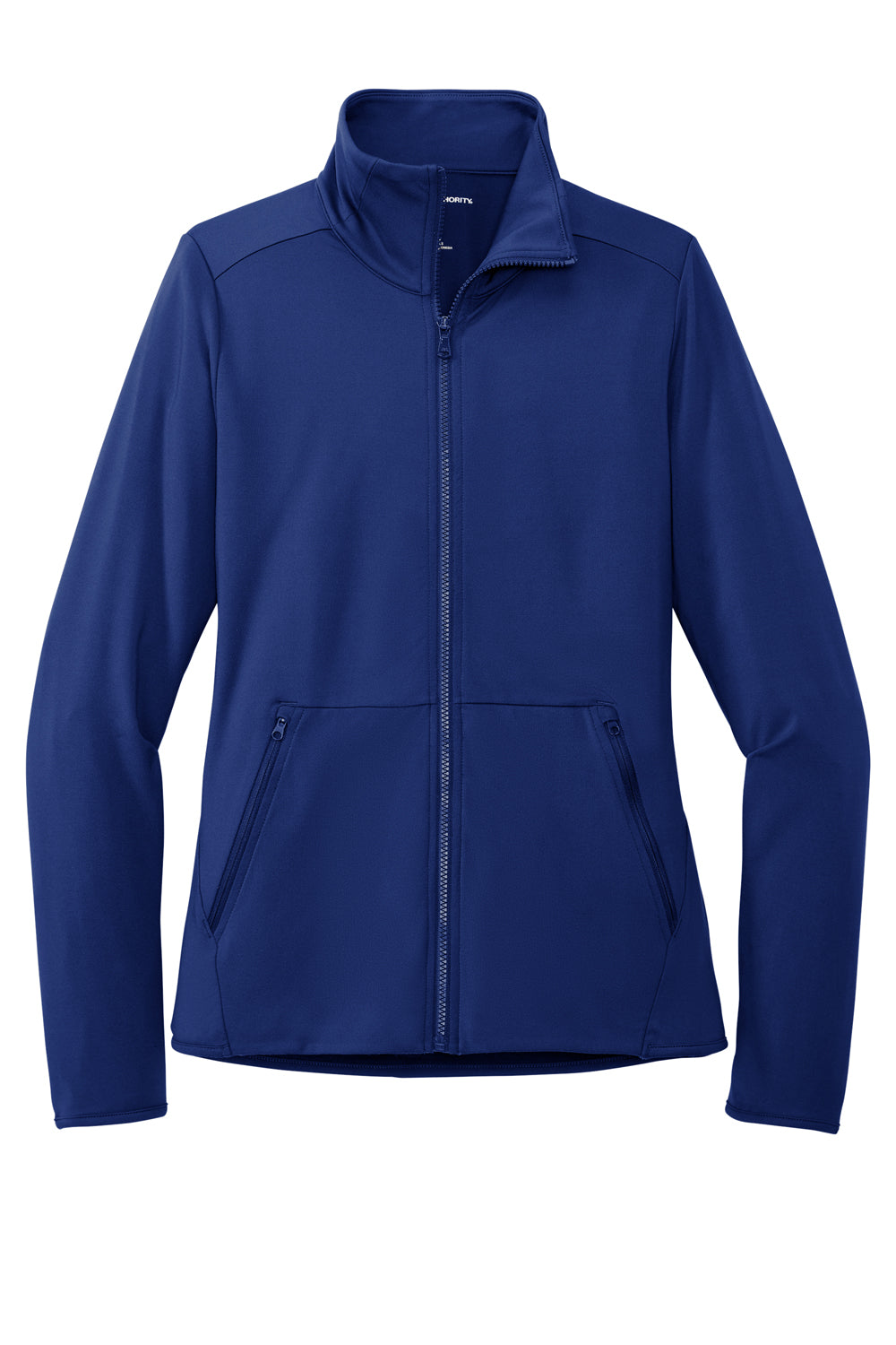 Port Authority LK595 Womens Accord Stretch Fleece Full Zip Jacket Royal Blue Flat Front